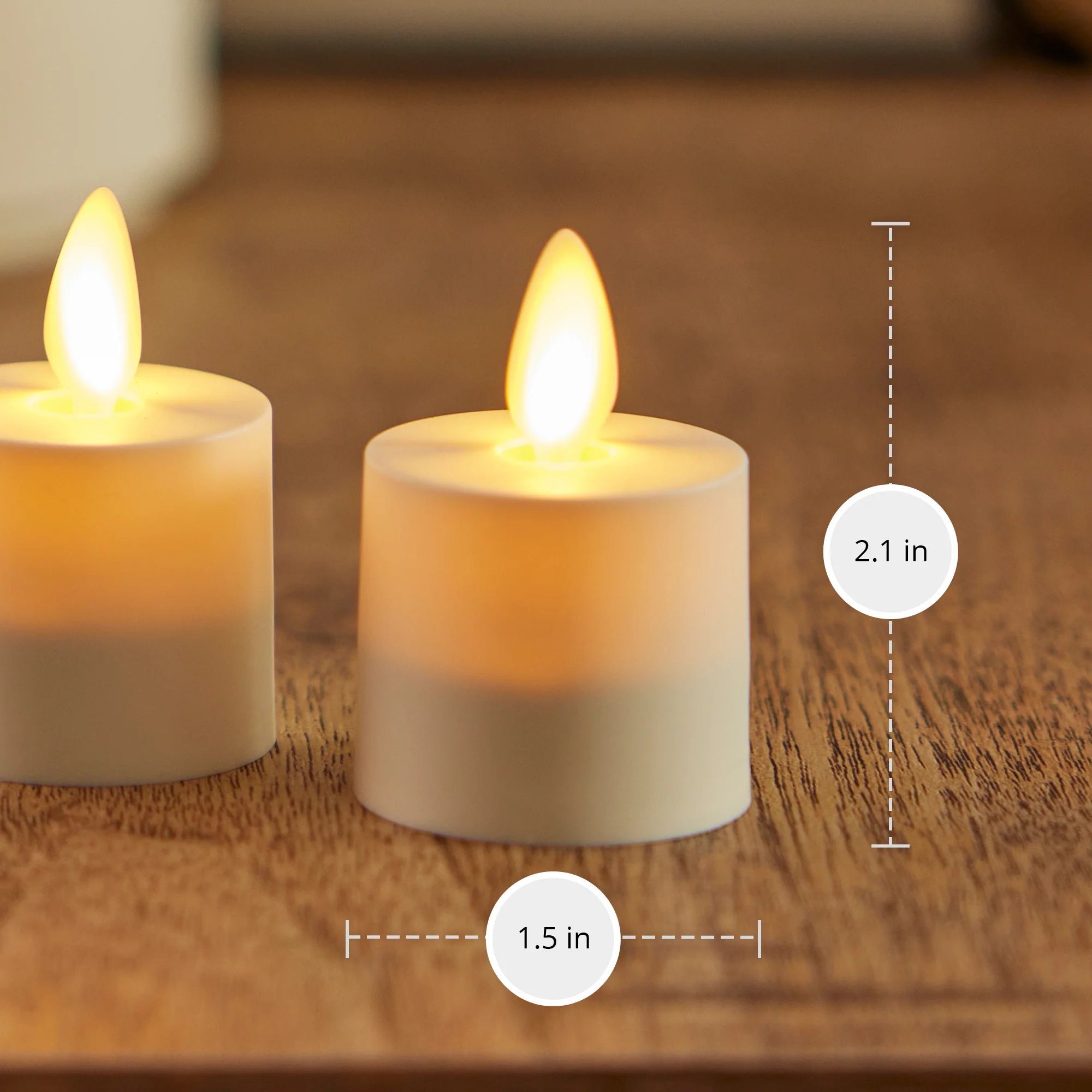 Rechargeable Tealights and Charging Base - Set of 4 - Image 7
